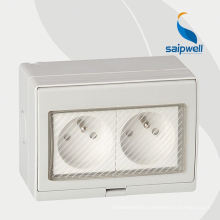 French Style Socket with Lighting Switch 250V IP55 Socket